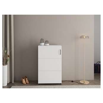 Skriňa na topánky ISLAY 1 opálovo biela 1