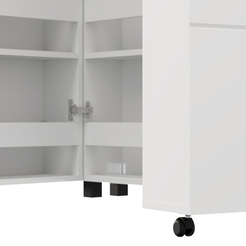 Skriňa na topánky ISLAY 3 opálovo biela 4