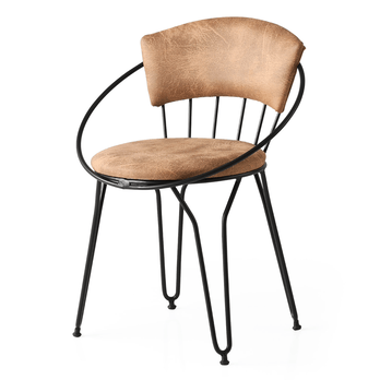 Jedálenská stolička ISTANBUL čierna/béžová, sada 2 ks 2