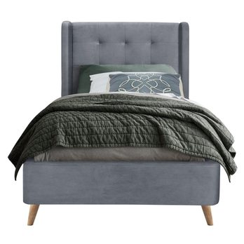 Posteľ s roštom ISTILLO sivá, 90x20 cm 2