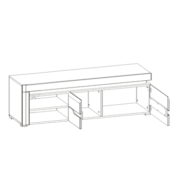 TV stolík IVONA biela 2