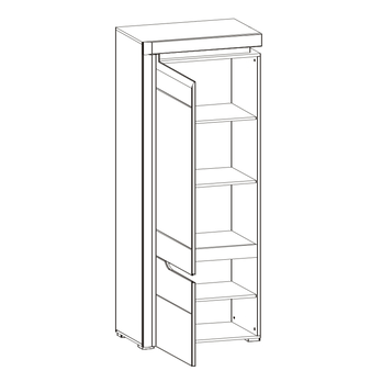 Regál IVONA biela 2