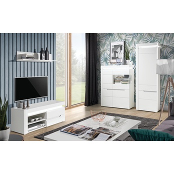 Polica IVONA biela, šírka 100 cm 2