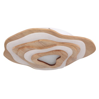 Stropné svietidlo JACKS biela/drevo 3