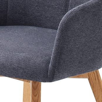 Jedálenská stolička JACKSON olejovaný dub/tmavomodrá 1