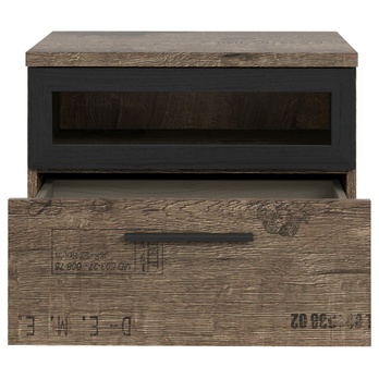 Nočný stolík JACKY ušľachtilý dub/čierny dub 4