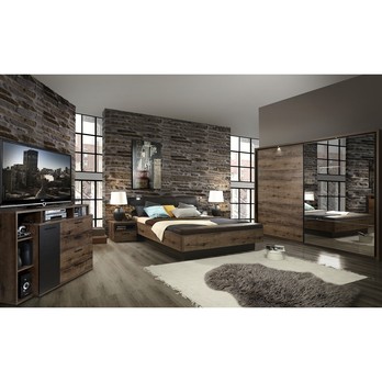 Nočný stolík JACKY ušľachtilý dub/čierny dub 7