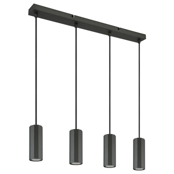 Závesné svietidlo JAMES 4 tmavosivá 2