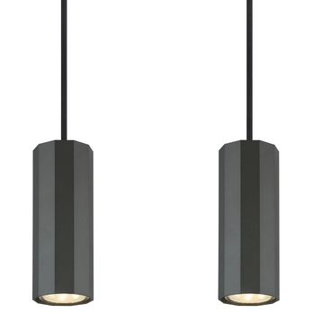 Závesné svietidlo JAMES 4 tmavosivá 4