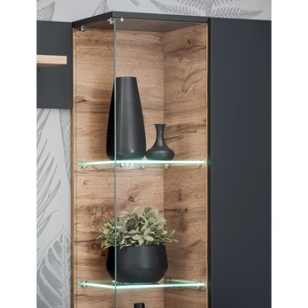 Obývacia stena JAMIL II dub wotan/antracitová 9