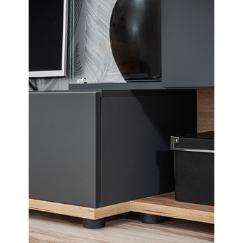 Obývacia stena JAMIL II dub wotan/antracitová 17