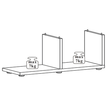 Obývacia stena JAMIL brest/biela 5