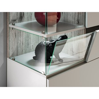 Komoda JAMIL dub wellington/perlovosivá 6