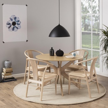 Jedálenská stolička JANIK bielený dub 1