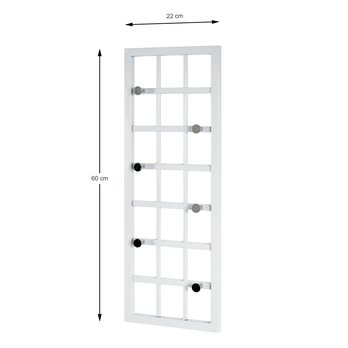 Predsieňový panel JARA biela/chróm 4