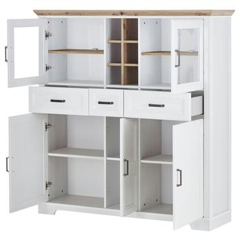 Komoda JASMIN 2  pínia svetlá/dub artisan 2
