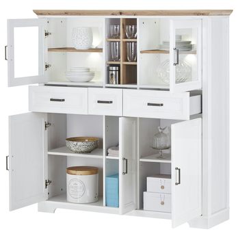 Komoda JASMIN 2  pínia svetlá/dub artisan 4