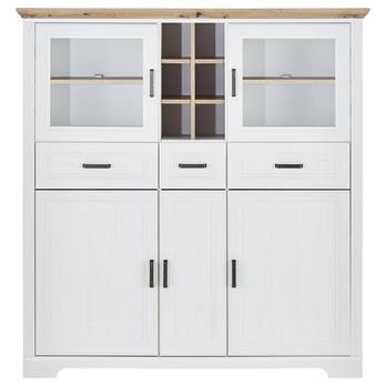 Komoda JASMIN 2  pínia svetlá/dub artisan 5