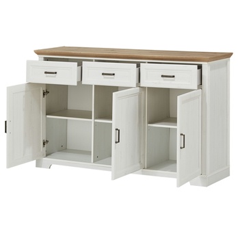 Komoda JASMIN 5 pínia svetlá/dub artisan 2