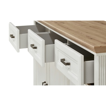 Komoda JASMIN 5 pínia svetlá/dub artisan 6