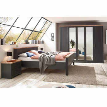 Posteľ JASMIN II grafit/dub artisan, 180x200 cm 5