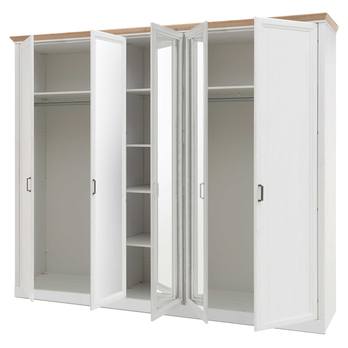 Šatníková skriňa - 5-dverová JASMIN II pínia/dub artisan 2