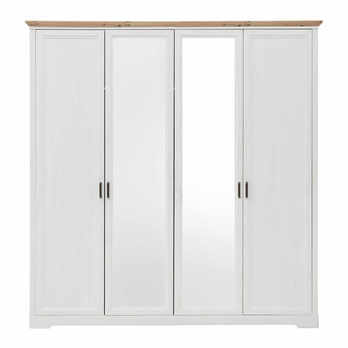 Šatníková skriňa - 4-dverová JASMIN II pínia/dub artisan 5