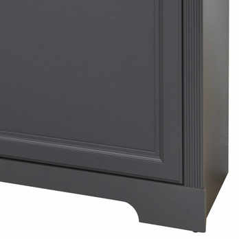 Šatníková skriňa - 4-dverová JASMIN II grafit/dub artisan 5