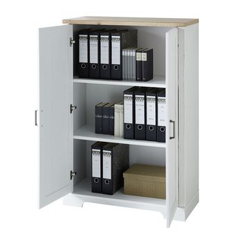 Skriňa do pracovne JASMIN II pínia/dub artisan 1