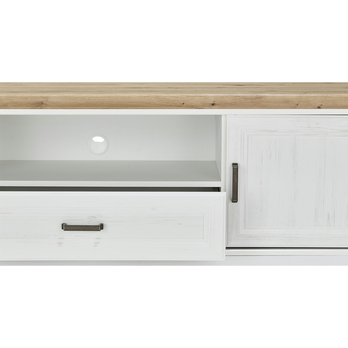TV komoda JASMIN pínia svetlá/dub artisan, šírka 193 cm 9