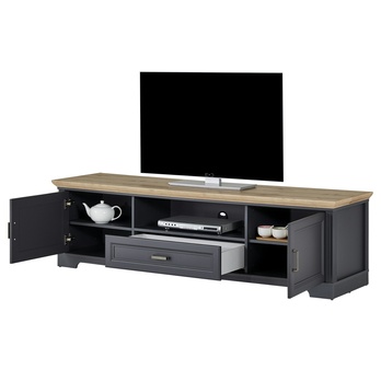 TV komoda JASMIN grafit/dub artisan, šírka 193 cm 4