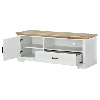TV komoda JASMIN pínia svetlá/dub artisan, šírka 143 cm 1