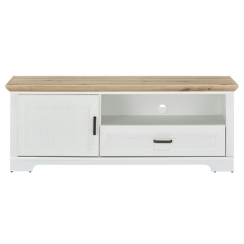 TV komoda JASMIN pínia svetlá/dub artisan, šírka 143 cm 2