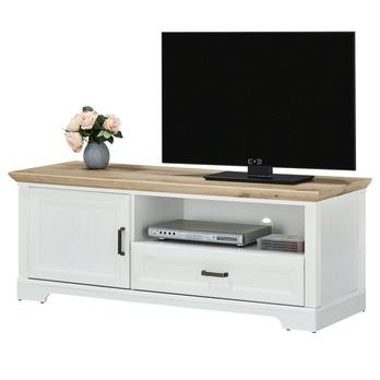 TV komoda JASMIN pínia svetlá/dub artisan, šírka 143 cm 3