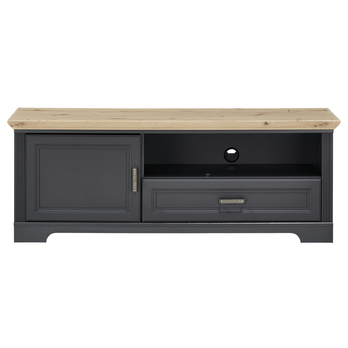 TV komoda JASMIN grafit/dub artisan, šírka 143 cm 2