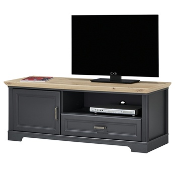 TV komoda JASMIN grafit/dub artisan, šírka 143 cm 3
