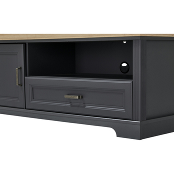 TV komoda JASMIN grafit/dub artisan, šírka 143 cm 5