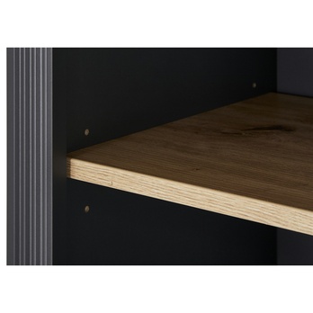 Vitrína JASMIN grafit/dub artisan, šírka 66 cm 12