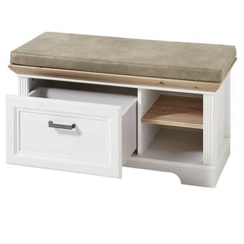 Lavica/úložný priestor na topánky JASMIN pínia svetlá/dub artisan 2