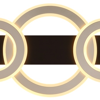 Stropné svietidlo JAYDEN 3 čierna/tmavohnedá/béžová 5