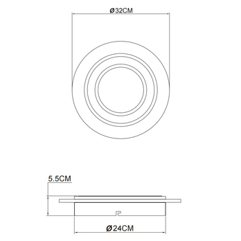 Stropné svietidlo JAYDEN 5 čierna/tmavohnedá/béžová 4