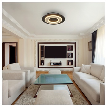 Stropné svietidlo JAYDEN 5 čierna/tmavohnedá/béžová 1