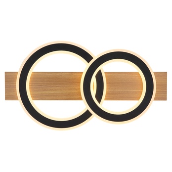 Stropné svietidlo JAYDEN II čierna/prírodná 3