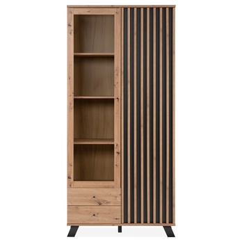 Vitrína JAYSON 52A dub artisan/antracitová 5