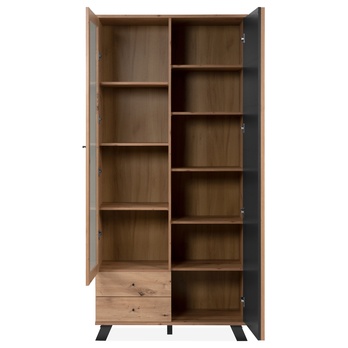 Vitrína JAYSON 52A dub artisan/antracitová 6