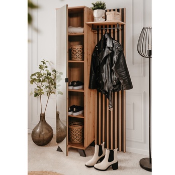 Predsieňová zostava JAYSON A antracitová/dub artisan 2