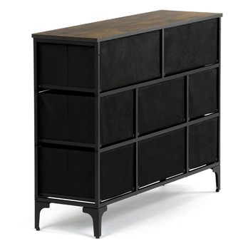 Komoda JAZZ III čierna/viacfarebná 6