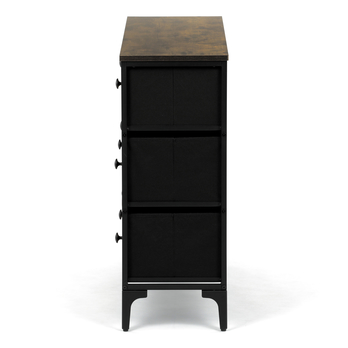 Komoda JAZZ III čierna/viacfarebná 7