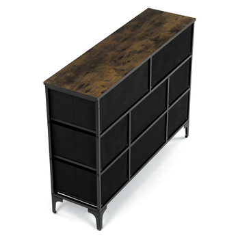 Komoda JAZZ III čierna/viacfarebná 11