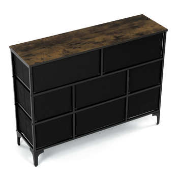 Komoda JAZZ III čierna/viacfarebná 12